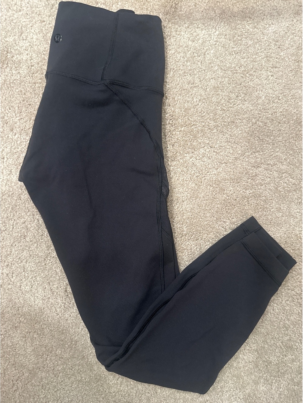 (2)Lululemon Black High-Rise Leggings Size 6